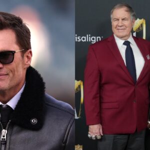 Tom Brady, Bill Belichick and Jordon Hudson