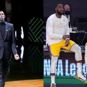 "LeBron James Lying Of Course He Knew": Kevin Garnett Calls Out LBJ For Claiming He Didn't Know About Anthony Davis-Luka Doncic Trade