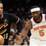 Darius Garland NBA: New York Knicks at Cleveland Cavaliers