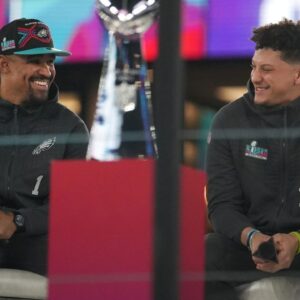 Jalen Hurts and Patrick Mahomes