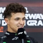 1st position and winner Lando Norris of Great Britain driver of the car MCL38 no 4 of the McLaren Formula One Team