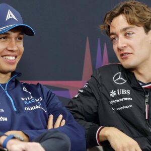 ALBON Alexander (tha), Williams Racing FW46, portrait, RUSSELL George (gbr), Mercedes AMG F1 Team W15, portrait, during the Formula 1 MSC Cruises Japanese Grand Prix 2024