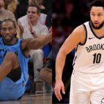 Kawhi Leonard (L) and Ben Simmons (R)