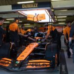 Oscar Piastri McLaren Formula 1 Team, Australia, 81 in the McLaren MCL38 in the pits, MEX, Formula 1 World Championship, Mexico City Grand Prix, Autodromo Hermanos Rodriguez, Free Practice, 26 10 2024