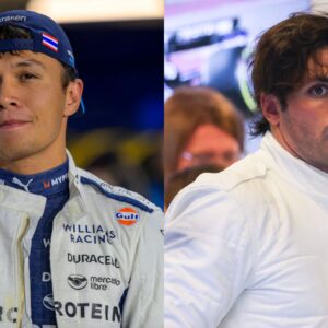 Alex Albon (L) and Carlos Sainz (R)