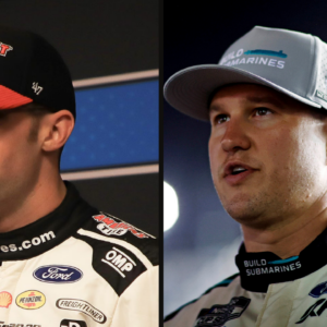 Austin Cindric (L) and Ryan Preece (R). Image Credits: Imagn.