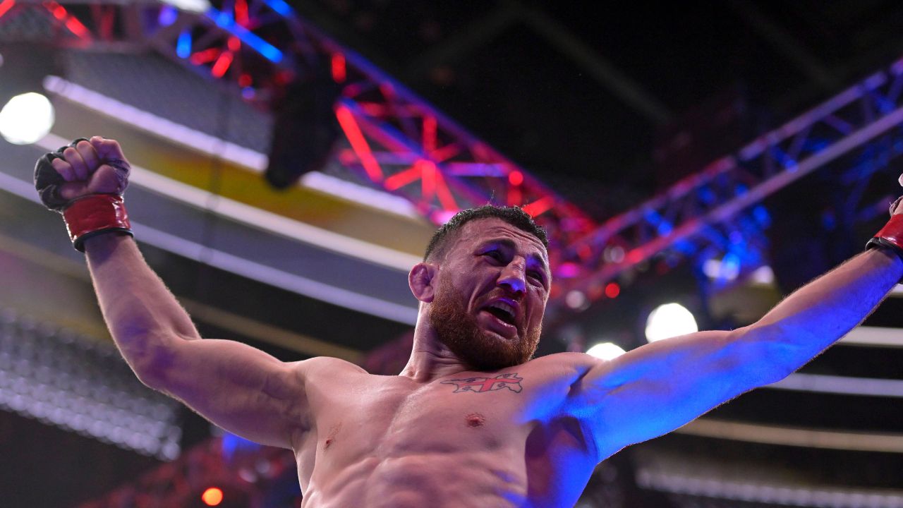 : MERAB DVALISHVILI (19-4-0) of Tbilisi, Georgia defeats UMAR NURMAGOMEDOV (18-1-0) of Kizilyurt, Russia by unanimous decision (48-47, 48-47, 49-46) during UFC 311 at the Intuit Dome, Inglewood, California Inglewood USA - ZUMAo117 20250118_zsp_o117_100 Copyright: xMikaelxOnax