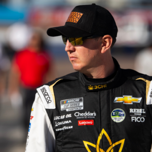 Nov 9, 2024; Avondale, Arizona, USA; NASCAR Cup Series driver Kyle Busch (8) during qualifying for the Championship race at Phoenix Raceway. Mandatory Credit: Mark J. Rebilas-Imagn Images