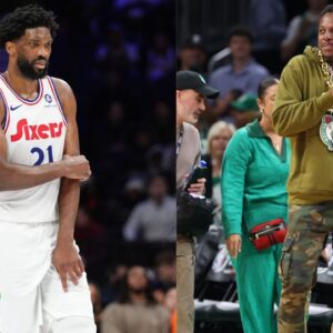 Joel Embiid (Left) and Paul Pierce (Right) Credit: Imagn Images