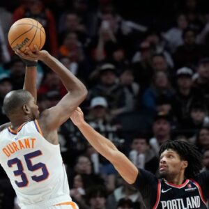 Kevin Durant NBA: Phoenix Suns at Portland Trail Blazers