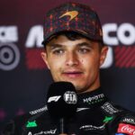 NORRIS Lando (gbr), McLaren F1 Team MCL38, portrait, Press conference during the 2024 Formula 1 Mexico City Grand Prix