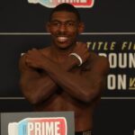 October 4, 2024, Salt Lake City, Utah, USA: JOAQUIN BUCKLEY poses during the Official Weigh-Ins prior to his bout at UFC 307 at the Delta Center in Salt Lake City. Salt Lake City USA - ZUMAs346 20241004_zsp_s346_020 Copyright: xAlejandroxSalazarx