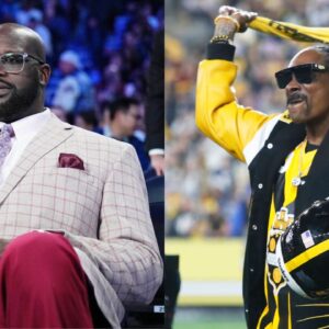 Shaquille O'Neal(L) and Snoop Dogg(R)
