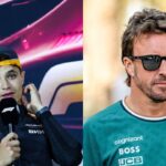 Lando Norris (L) and Fernando Alonso (R)