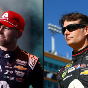 William Byron (L) and Jeff Gordon (R). Image Credits: Imagn.