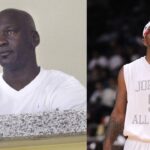 Michael Jordan (L), Marcus Jordan (R)