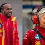 Lewis Hamilton (L) and Angela Cullen (R)