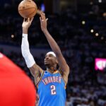 Shai Gilgeous-Alexander NBA: Playoffs-New Orleans Pelicans at Oklahoma City Thunder
