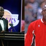 Michael Cooper (L) and Michael Jordan (R)