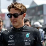 George Russell, racing for the Mercedes team during the 2024 Formula 1 Mexico City Grand Prix at the Autodromo Hermanos Rodriguez in Mexico City, Mexico