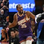 Drake(L), Kevin Durant(Center), and Kendrick Lamar(R)