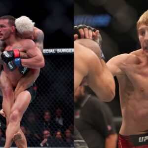 Michael Chandler (L), Paddy Pimblett (R)