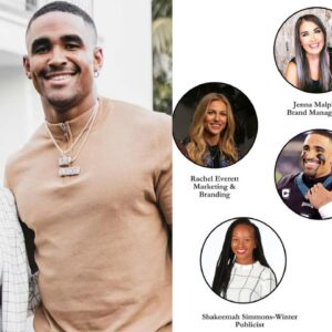 Nicole Lynn, Jalen Hurts, Chantel Romain, Shakeemah Winter-Simmons, Rachel Everett, and Jenna Malphrus
