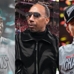 Jalen Hurts, Stephen A. Smith, Patrick Mahomes