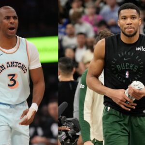 Chris Paul (L) and Giannis Antetokounmpo (R)