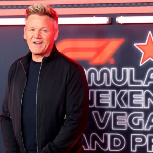 18th November 2023; Las Vegas, Nevada, USA. F1 Grand Prix of USA, Las Vegas; Race Day; Gordon Ramsay on the red carpet