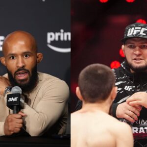 Demetrious Johnson (L), Khabib Nurmagomedov (R)