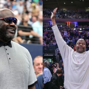 Shaquille O'Neal (L), Patrick Ewing (R)