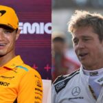 Lando Norris(L), Brad Pitt(R)