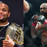 Daniel Cormier (L), Jon Jones (R)
