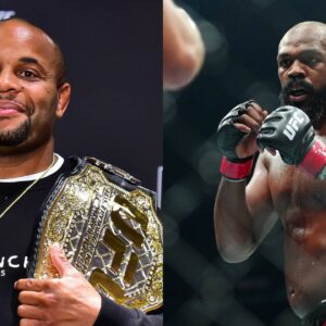 Daniel Cormier (L), Jon Jones (R)