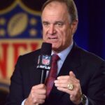 Baltimore Ravens former coach Brian Billick on the NFL Network set at the Phoenix Convention Center.