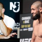 Sean Strickland (L), Khamzat Chimaev (R)