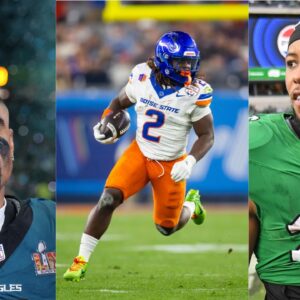 Jalen Hurts, Ashton Jeanty, Saquon Barkley