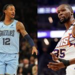 Ja Morant(L) and Kevin Durant(R)