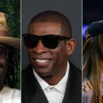 Cam Newton, Deion Sanders and Nikki Garcia