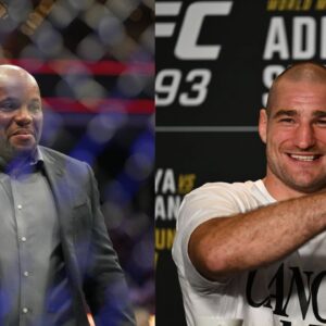 Daniel Cormier (L), Sean Strickland (R)
