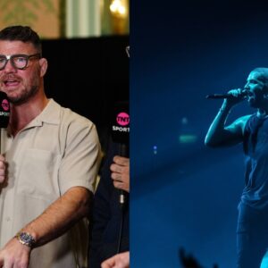 Michael Bisping (L), Drake (R)