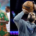 Chad Johnson (L), Paul George (R)