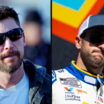 Denny Hamlin (L) and Chase Elliott (R). Image Credits: Imagn.
