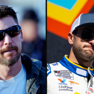Denny Hamlin (L) and Chase Elliott (R). Image Credits: Imagn.