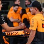 63 George Russell (GBR, Mercedes-AMG Petronas F1 Team), 4 Lando Norris (GBR, McLaren Formula 1 Team), F1 Grand Prix of Abu Dhabi at Yas Marina Circuit on December 5, 2024 in Abu Dhabi, United Arab Emirates.