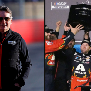 Jeff Gordon (L) and William Byron (R). Image Credits: Imagn.