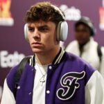 Philadelphia Eagles cornerback Cooper DeJean (33) arrives before Super Bowl LIX at Caesars Superdome.