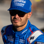 Nov 9, 2024; Avondale, Arizona, USA; NASCAR Cup Series driver Kyle Larson (5) during qualifying for the Championship race at Phoenix Raceway. Mandatory Credit: Mark J. Rebilas-Imagn Images
