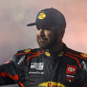 NASCAR Cup Series driver Martin Truex Jr. (56) during driver introductions for the Duels at Daytona International Speedway.